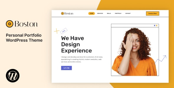 Boston v2.0 Personal Portfolio WordPress Theme - 波士顿个人作品集WordPress主题