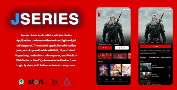 jserie + v1.0 Movies – TV Series, Anime With Laravel Admin Panel - 影视动漫内容管理系统