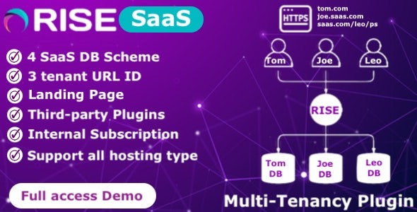 RISE CRM SaaS Plugin v0.1.0 将您的RISE CRM转变为强大的多租户解决方案