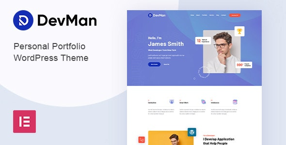 Devman v1.0 Personal Portfolio WordPress Theme - 个人作品集WordPress主题
