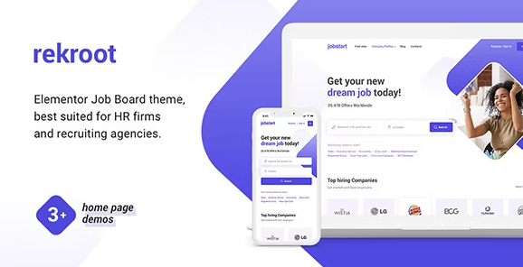 Rekroot v1.0.2 Recruitment Agency Elementor WordPress Theme - 招聘机构Elementor WordPress主题