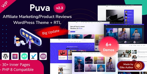 Puva v2.3 在线博客与联盟产品评测WordPress主题