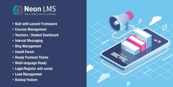 v.5.4.5 – NeonLMS- 学习管理系统 PHP Laravel 脚本下载