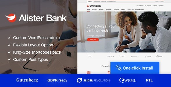 Alister Bank (v1.2.0) 信用与银行金融 WordPress 主题