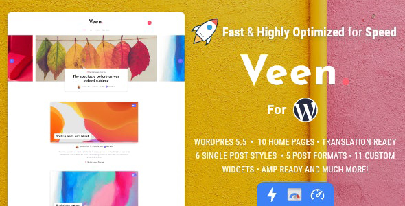 Veen (v2.6.0) 极简轻量级WordPress博客主题