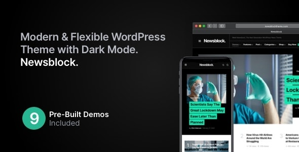 Newsblock (v1.2.5) 新闻与杂志WordPress主题，支持暗黑模式
