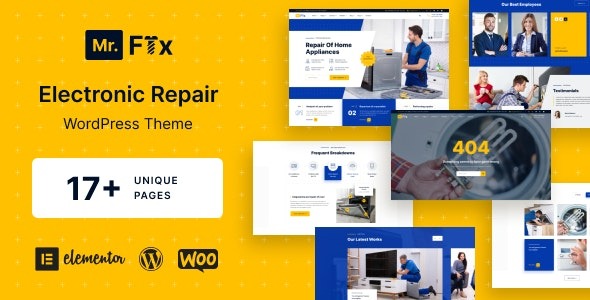 MrFix (v1.3.0) 家电维修服务WordPress主题