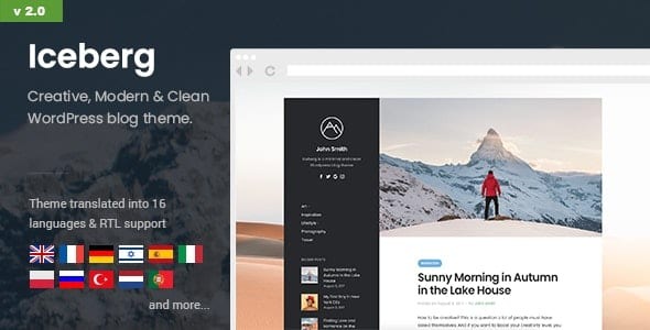 Iceberg (v2.2.1) 简约个人WordPress博客主题