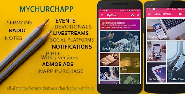 My Church App v1.0.0 Android & IOS Flutter Church Application - 教堂应用安卓和IOS版