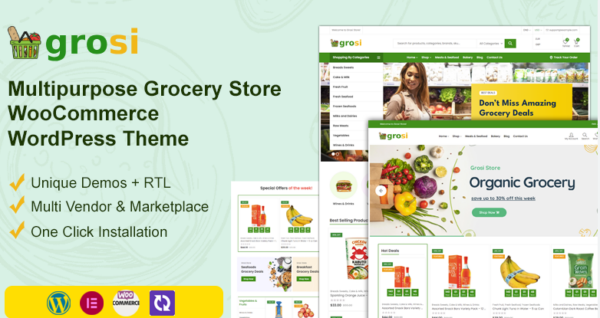 Grosi (v1.1.9) 杂货店 WooCommerce WordPress 主题 WooCommerce 主题