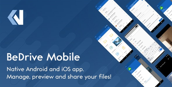 BeDrive Mobile v2.0 原生Flutter安卓和iOS文件存储PHP脚本