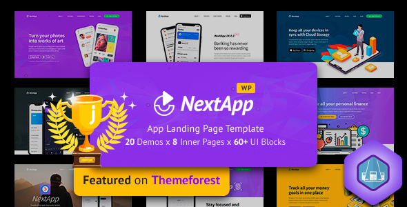 Nextapp v1.4.3.1 移动应用软件设计与开发网站WordPress主题