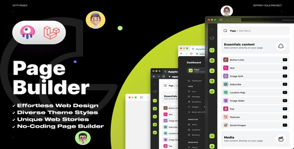 Yetti Pages v3.0 动态页面与可视化页面构建器