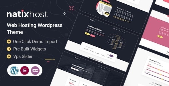 Natix v1.6 Web Hosting WordPress Theme - 专业虚拟主机WordPress主题