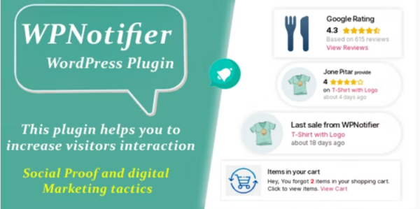 WPNotifier v1.1.0 – 访客注意力与社交证明的WordPress营销通知插件
