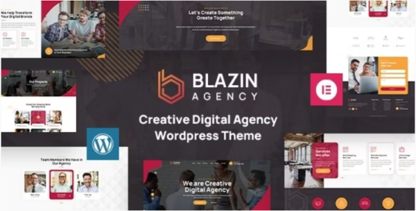 Blazin Agency v1.1 创意WordPress主题 - 专为机构设计的响应式网站模板