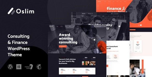Oslim v1.0 咨询与金融 WordPress 主题 - 专业企业网站模板