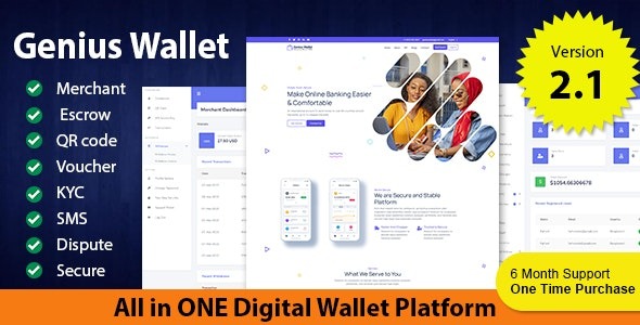 Genius Wallet (v3.0) 高级钱包CMS系统，集成支付网关API