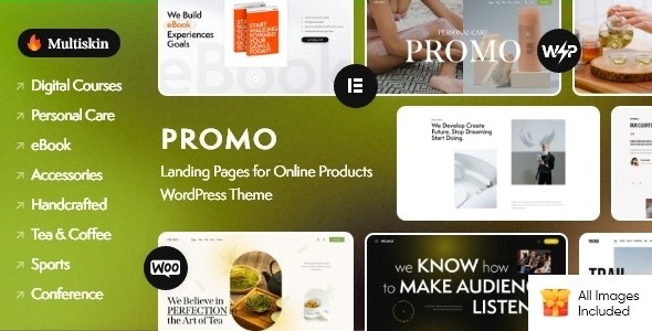 Promo v1.7.0 在线产品WordPress主题着陆页模板