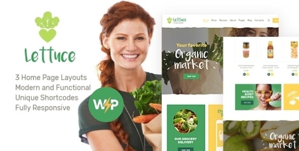 Lettuce (v1.1.6) 有机食品与环保在线商店产品WordPress主题
