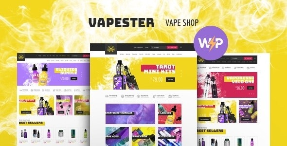 Vapester v1.1.10 创意电子烟商店和Vape店铺WooCommerce主题