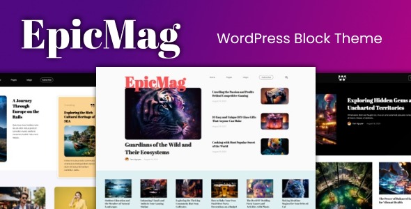 EpicMag v24.01.06-2243 – 新闻杂志WordPress主题