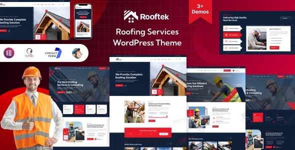 Rooftek v1.0.0 屋顶服务WordPress主题 - 专业屋顶服务网站设计