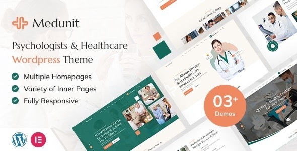 Medunit v1.0 Psychology & Health Care WordPress Theme - 心理学与健康护理WordPress主题