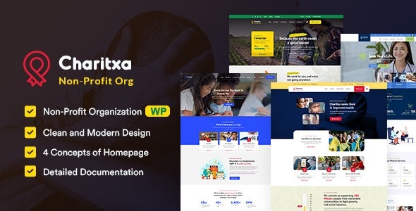 Charitxa v1.0 多功能非营利组织WordPress主题