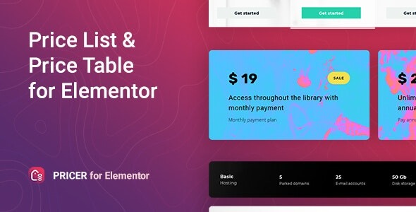 Pricer (v1.0.8) Elementor价格列表插件