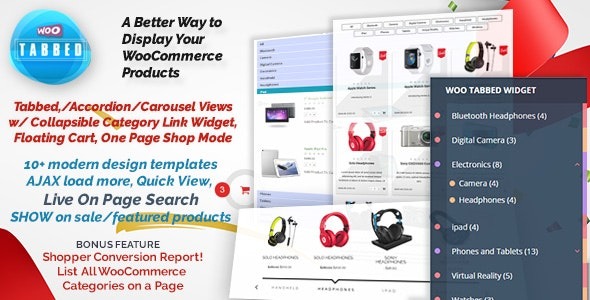WooCommerce Tabbed Category Product Listing Pro v10.0.2 - 专业WooCommerce分类标签产品展示插件