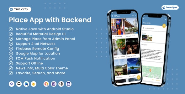 The City (v7.4) Place App with Backend - 城市地点应用后台管理系统