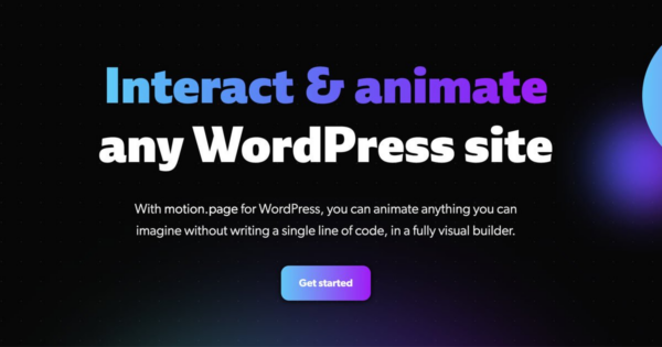 Motion.page v2.1.4 专业WordPress动画与交互插件