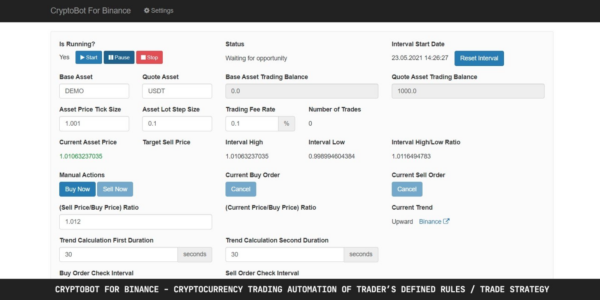 CryptoBot For Binance (v1.3.1) - 币安加密货币交易机器人