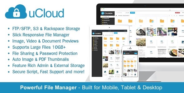 uCloud (v2.1.1) File Hosting Script - 安全管理和分享文件的云端托管解决方案