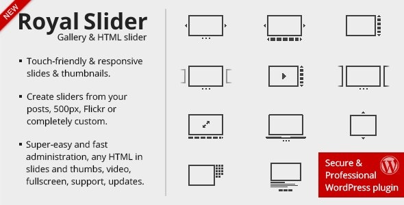 RoyalSlider v3.4.3 WordPress触摸内容滑块插件
