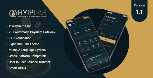 HYIPLab v2.0 Cross Platform Mobile Application - 跨平台移动应用开发解决方案