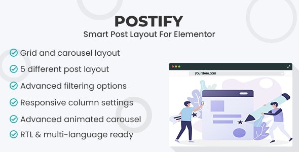 Postify v1.0.0 - Elementor智能文章布局主题