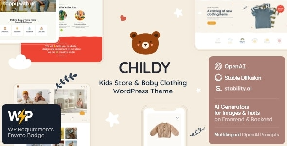 Childy (v1.1.0) 儿童商店和婴儿服装WordPress主题