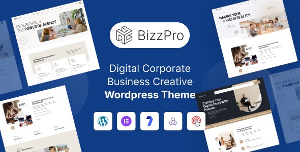 Bizzpro (v1.0.1) 数字企业商业创意WordPress主题