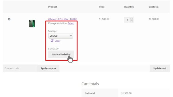 Variation Switcher in Cart for WooCommerce v1.9.0 - WooCommerce购物车变体切换器插件