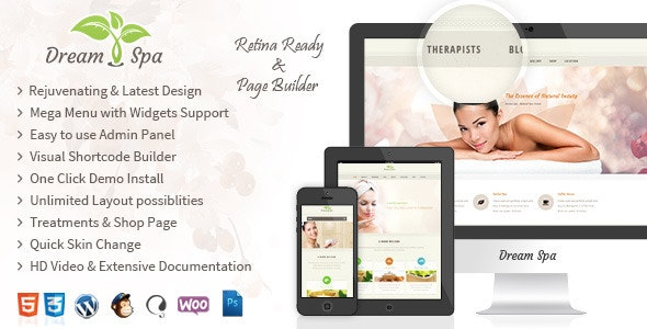Dream Spa (v4.3) Salon, Spa WordPress Theme - 专业水疗沙龙WordPress主题