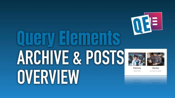 Query Elements v0.6.2 直接在Elementor中处理查询