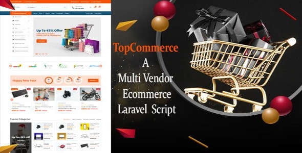 TopCommerce v1.7 Laravel多供应商电子商务脚本 - 强大的在线商店解决方案
