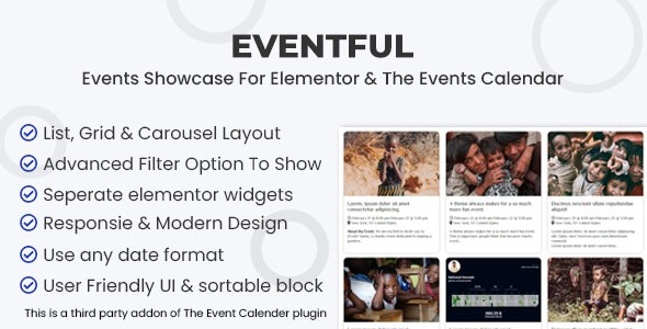 Eventful v1.0 活动展示 - 专为Elementor和The Events Calendar设计