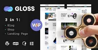 Gloss v1.0.9 病毒式新闻杂志WordPress博客主题 + 商店