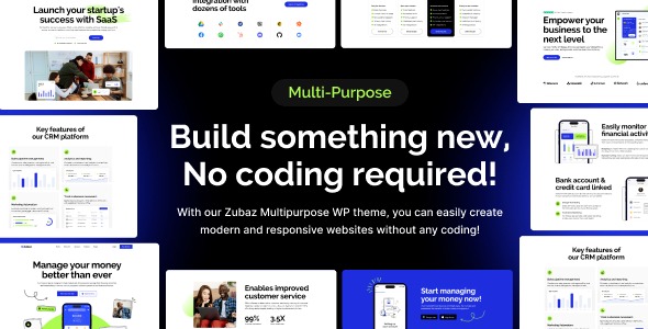 Zubaz (v1.0.0) SaaS和初创企业WordPress主题