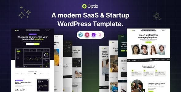 Optix v1.1.0 SaaS & Startup WordPress Theme - 现代化企业网站主题