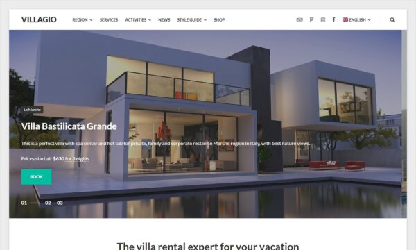 MotoPress Villagio (v2.0.4) 高级房地产WordPress主题