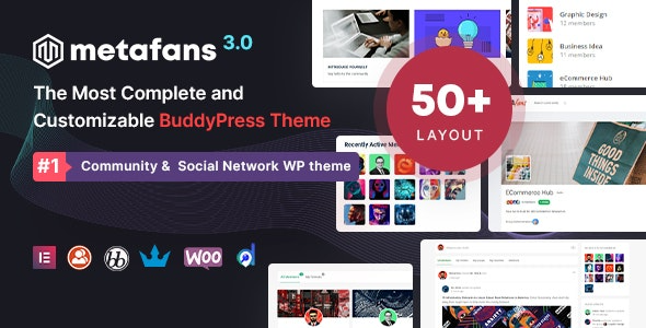 MetaFans (v3.4) 社区与社交网络BuddyPress主题
